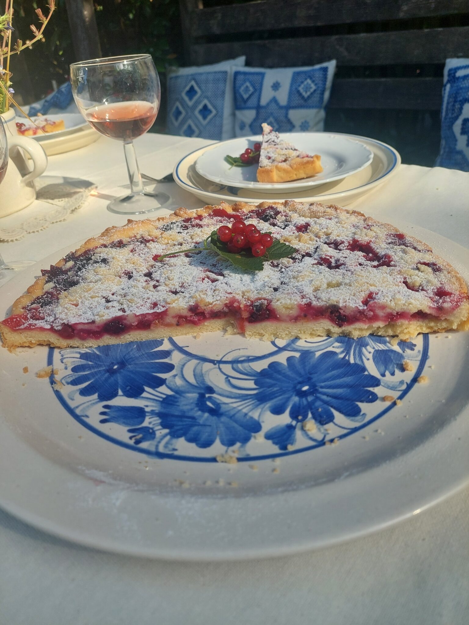 Křehký koláč s ovocem — recept